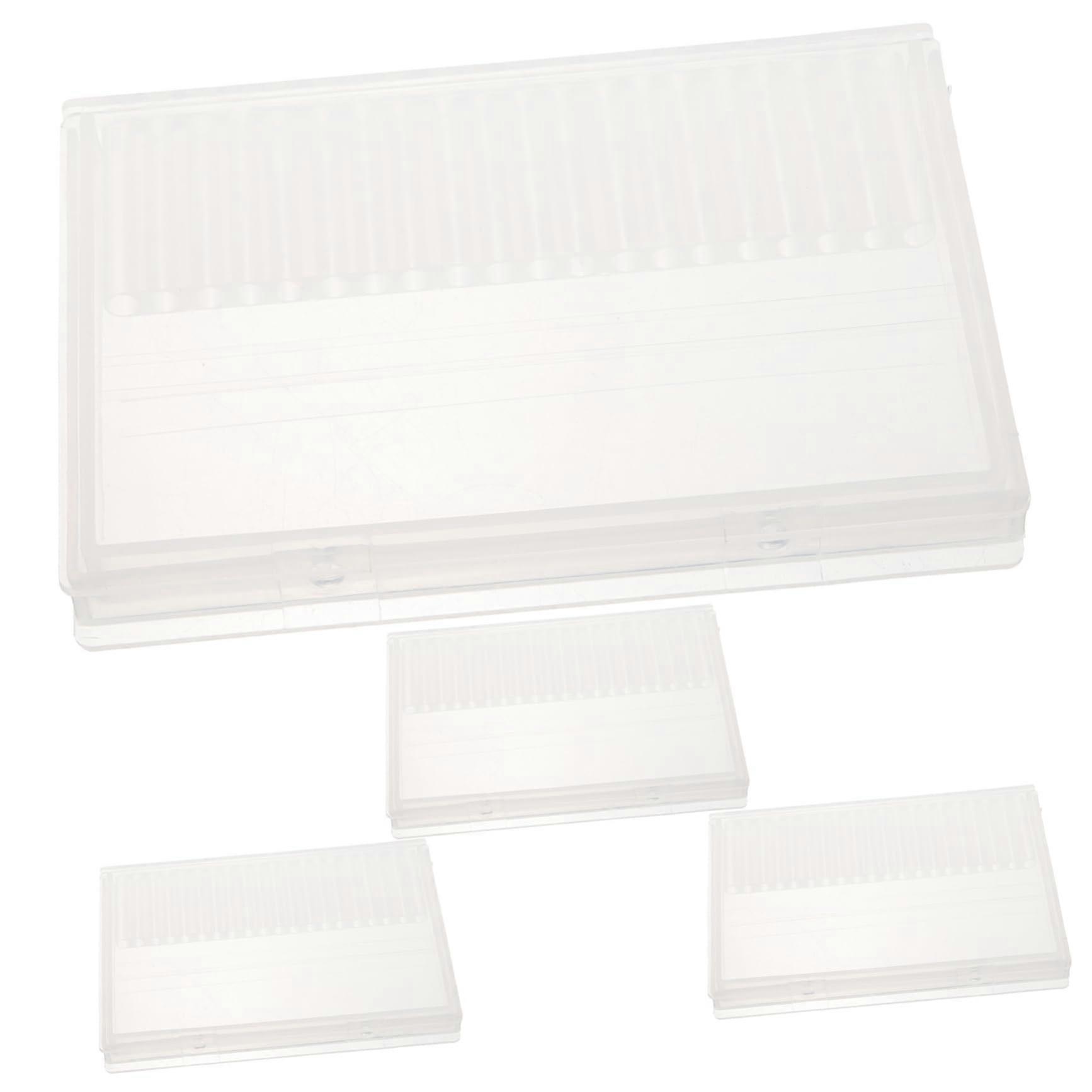 Nail Drill Bit Organizer Box with Quick Access Compartments for Salon and Manicure Tools, 4pcs