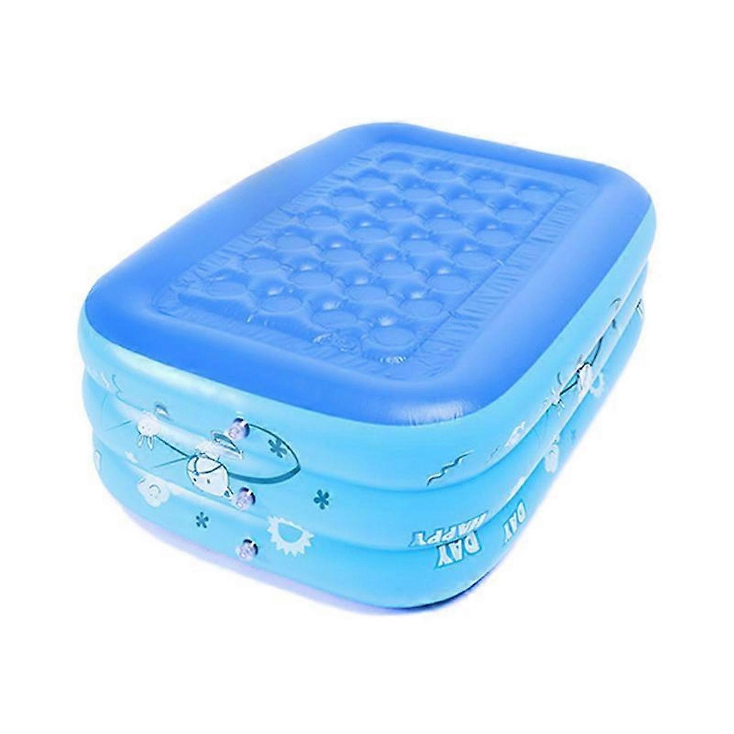 PVC Rectangular Inflatable Baby Swimming Pool Home Courtyard Garden Kid Swimming Pool