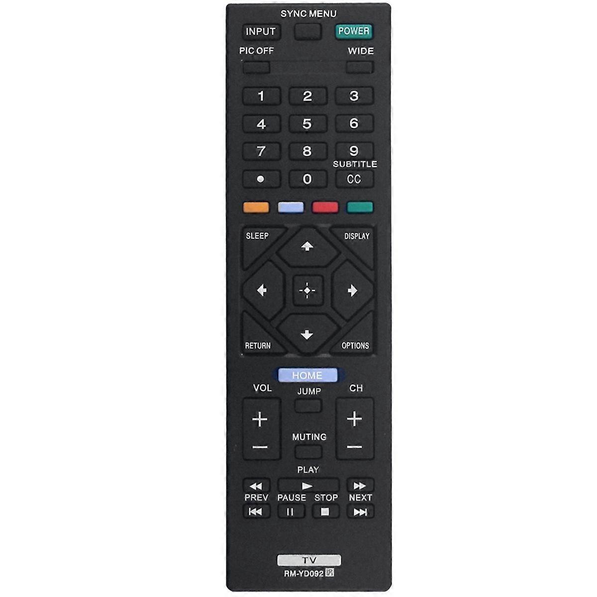 Replace RM-YD092 Remote for TV KDL40R450A
