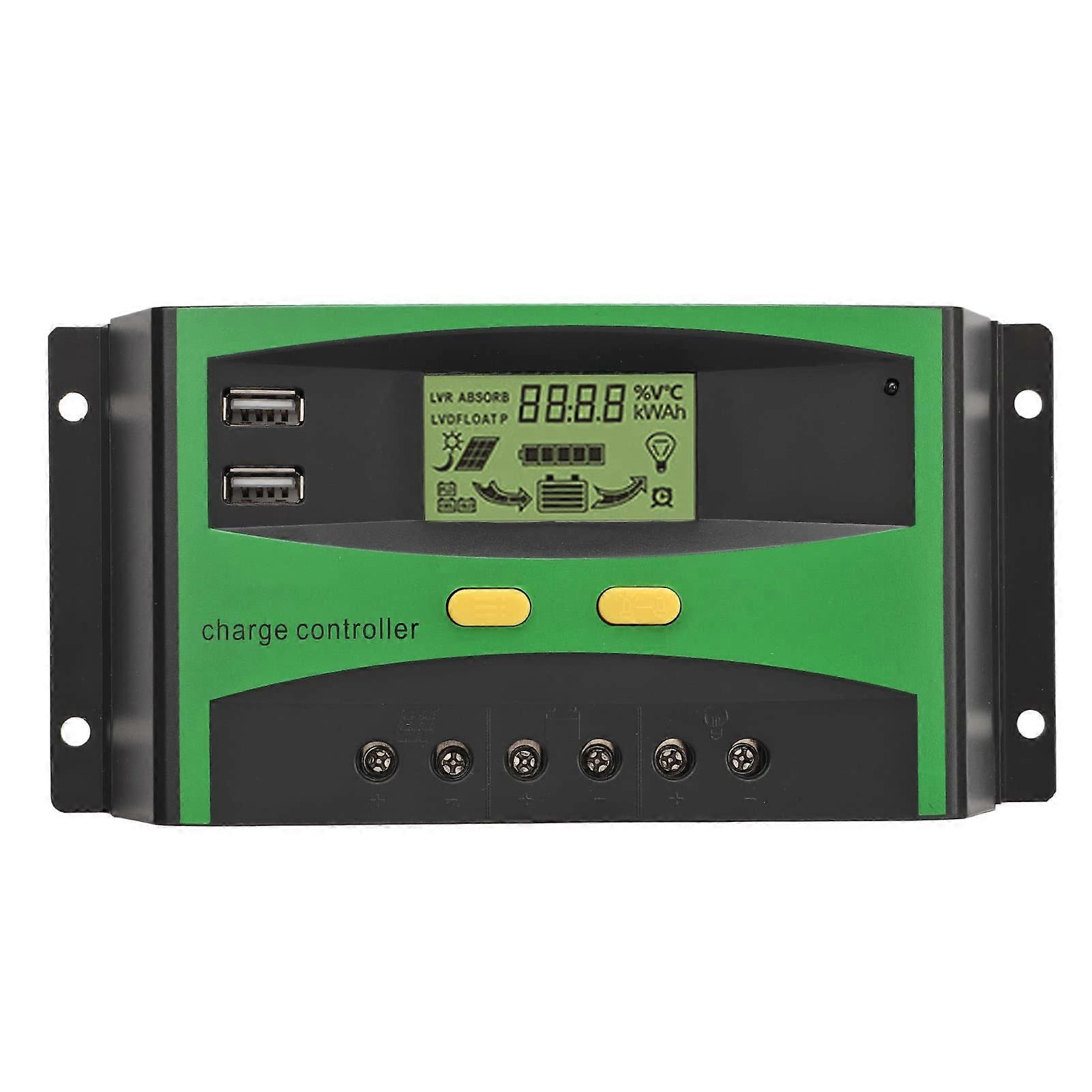 40A MPPT Solar Charge Controller 12V 24V Automatic with LCD Display and Battery Protection