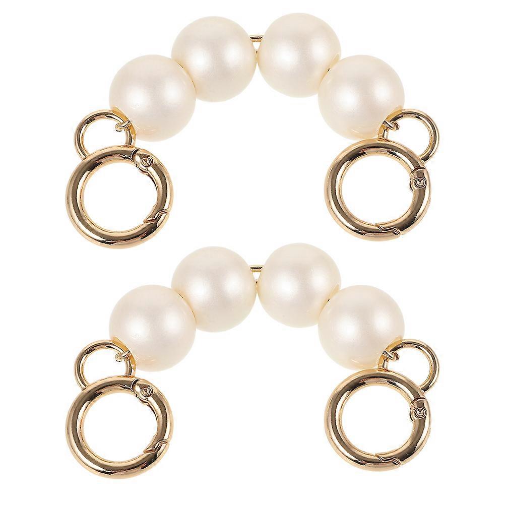 Pearl Chain Bag Strap Extender for Purses 2Pcs Adjustable and Elegant