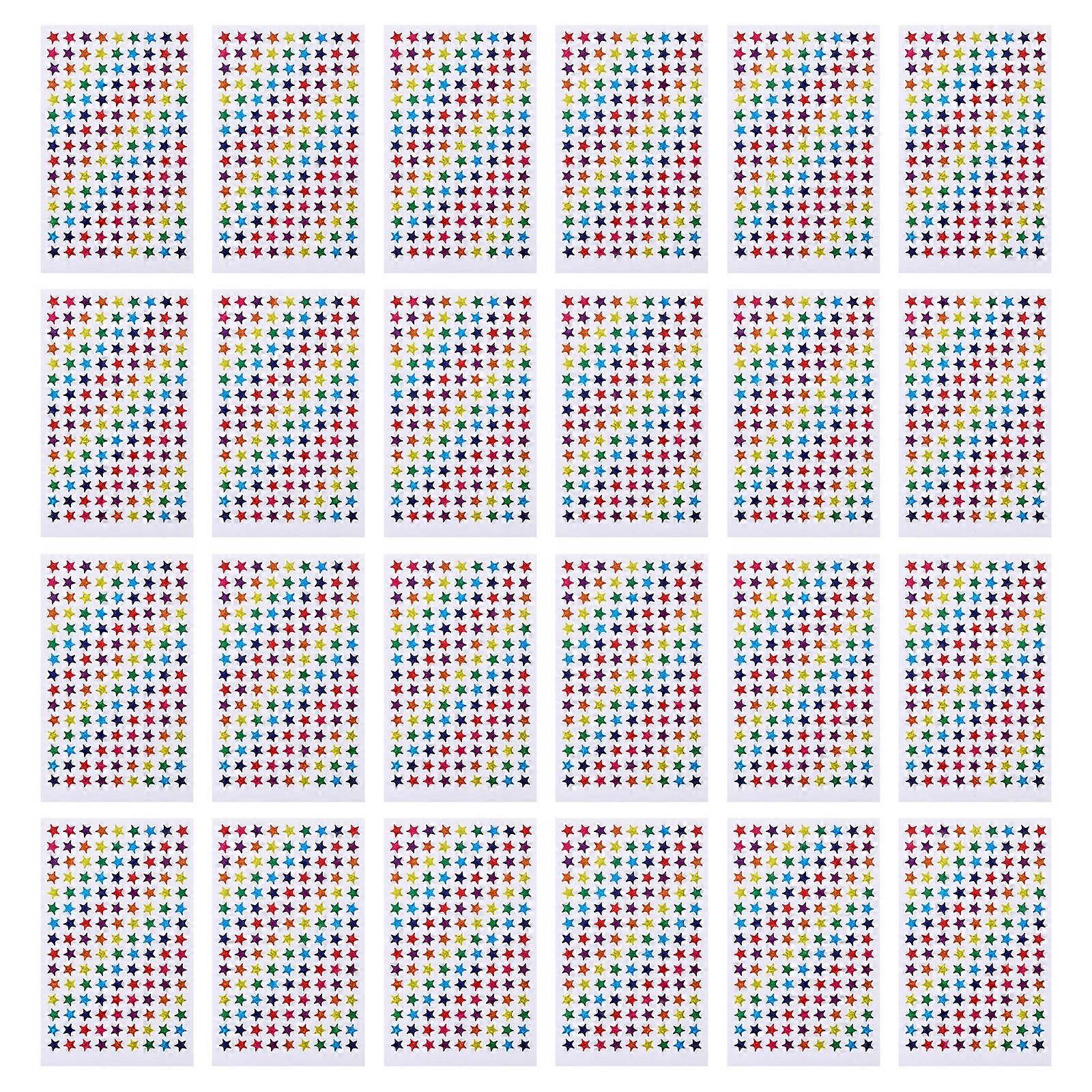 Reward Sticker Five-Pointed Star Sticker for Fun 50 Sheets