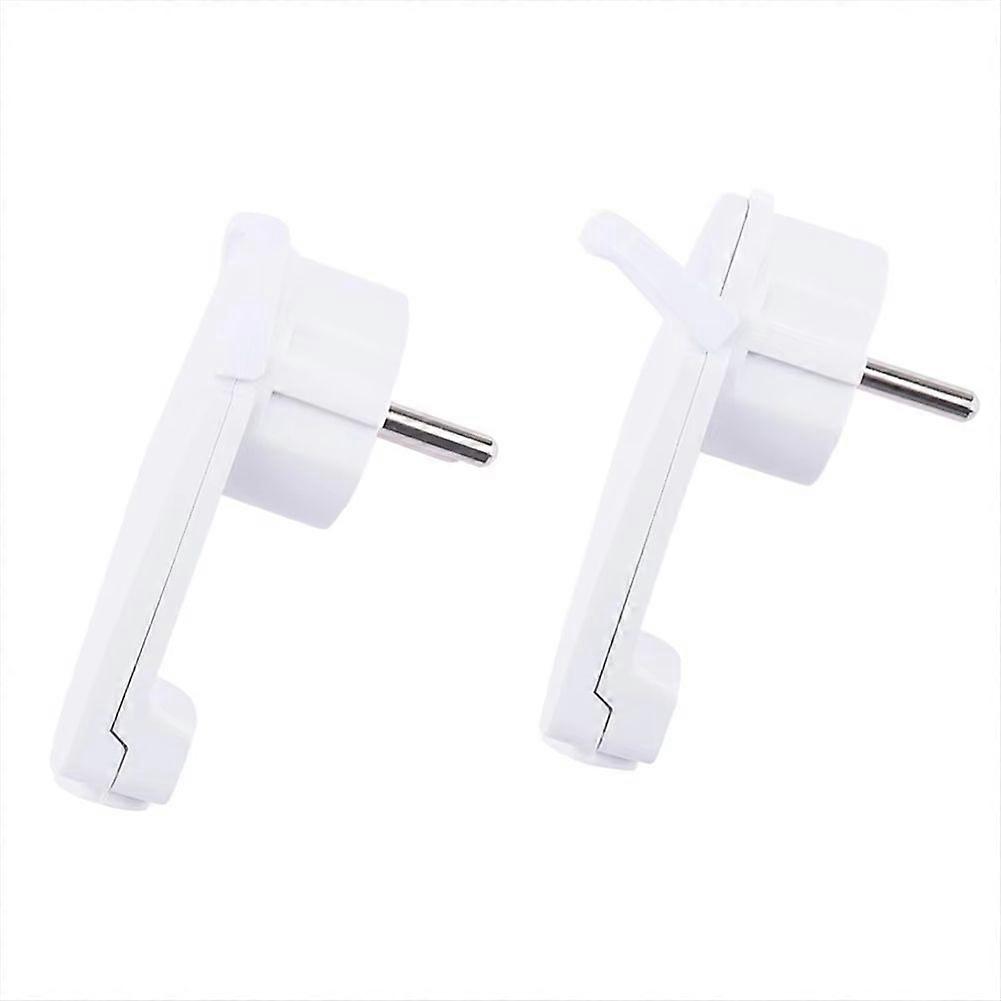 2pcs White Schuko Angled Plug Flat Schuko Flat Plug 250 V (16 A) Schuko Plug Flat Eu Plug