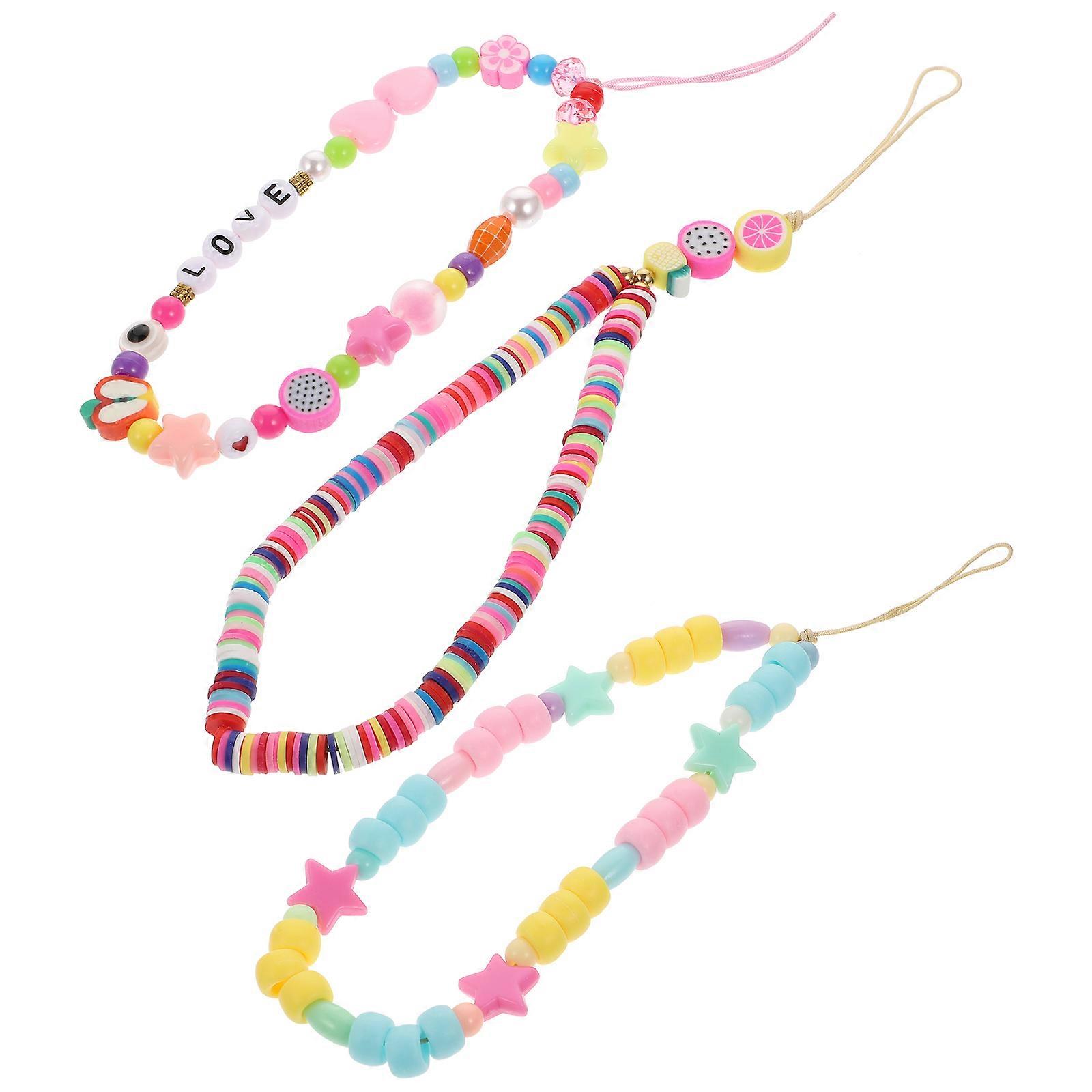 Camera Hand Strap for Anti-Lost Use 3Pcs Polymer Clay Lanyard