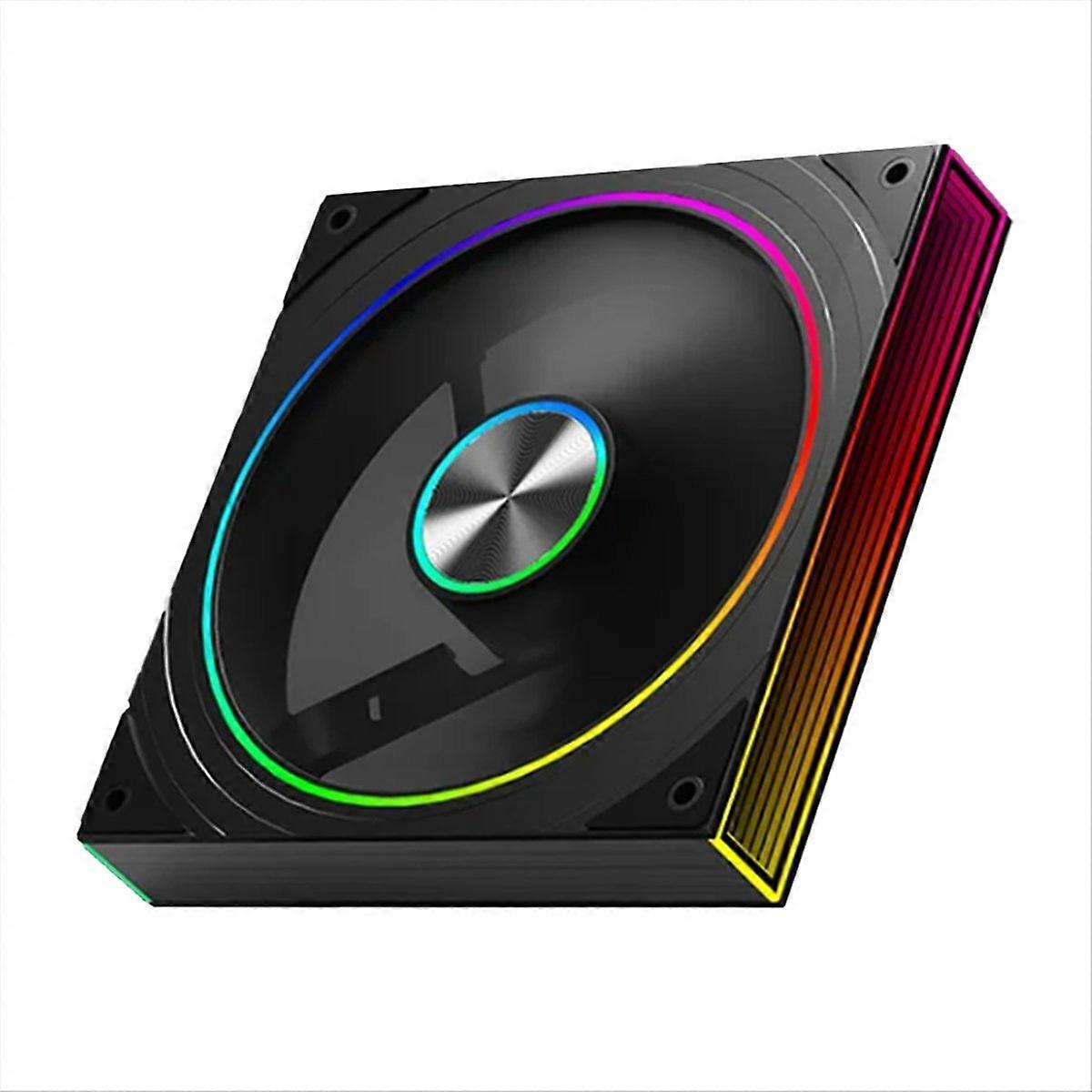 PC Case Fan Star Ring Cyclic Mirror Light Cooling Fan A