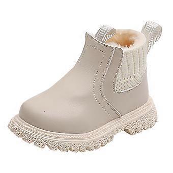 Kleinkinderschuhe Jungen Mädchen Mesh-Schnürstiefel Modische Mesh-Schnürstiefel Nicht atmungsaktive Lederstiefel Weich Bequem Outdoor-Bekleidung