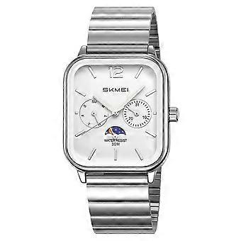 Nieuw vierkant quartzhorloge voor heren met maanfase (2026) | Minimalistisch design, waterdicht, stijlvol en verfijnd