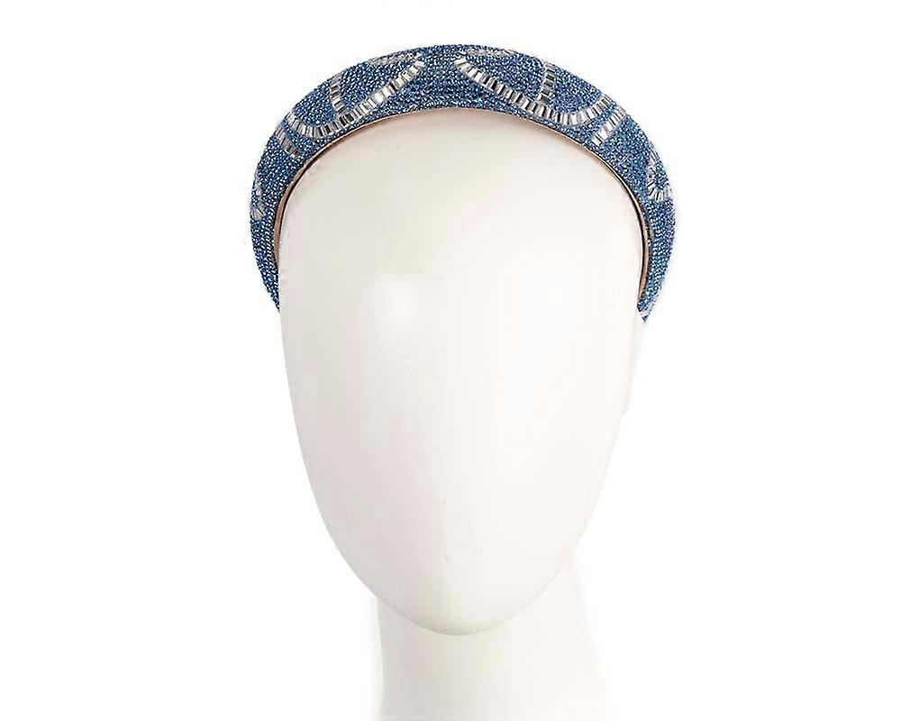 Fascinator blu e argento CU630BL