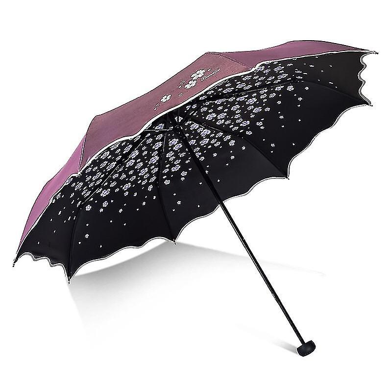 Tri-fold Umbrella*dark Collection Plum Umbrella