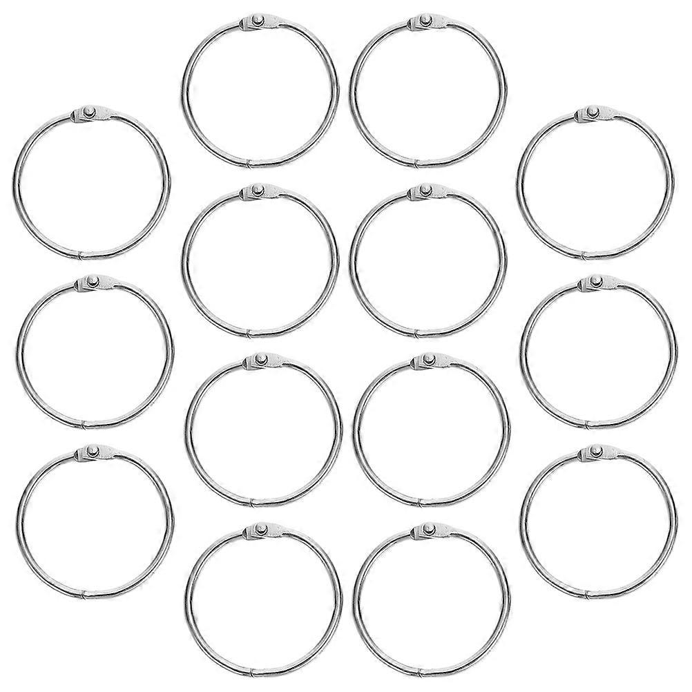 Metal Binder Rings for Multi-Function Use 20Pcs Silver Loose Leaf Rings
