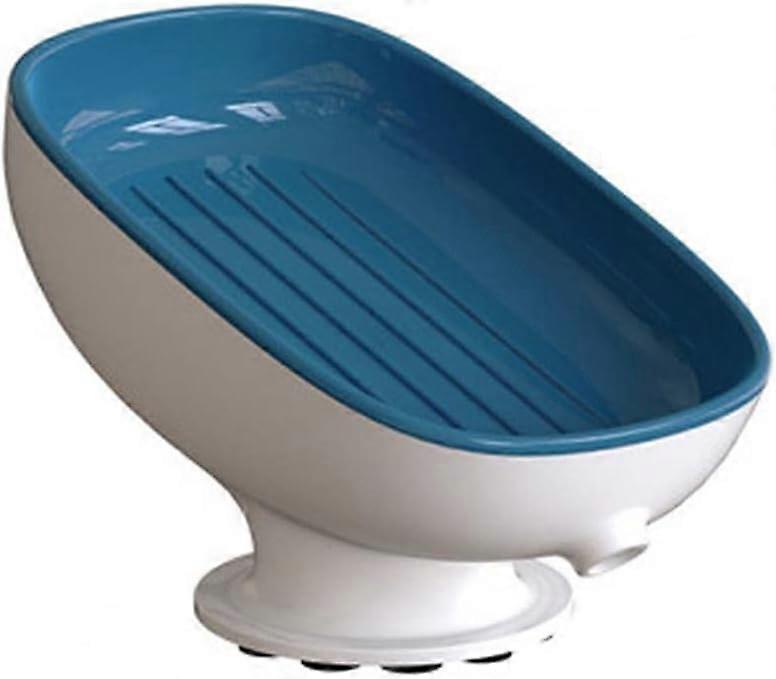 Suction cup shower soap dish for bathroom.