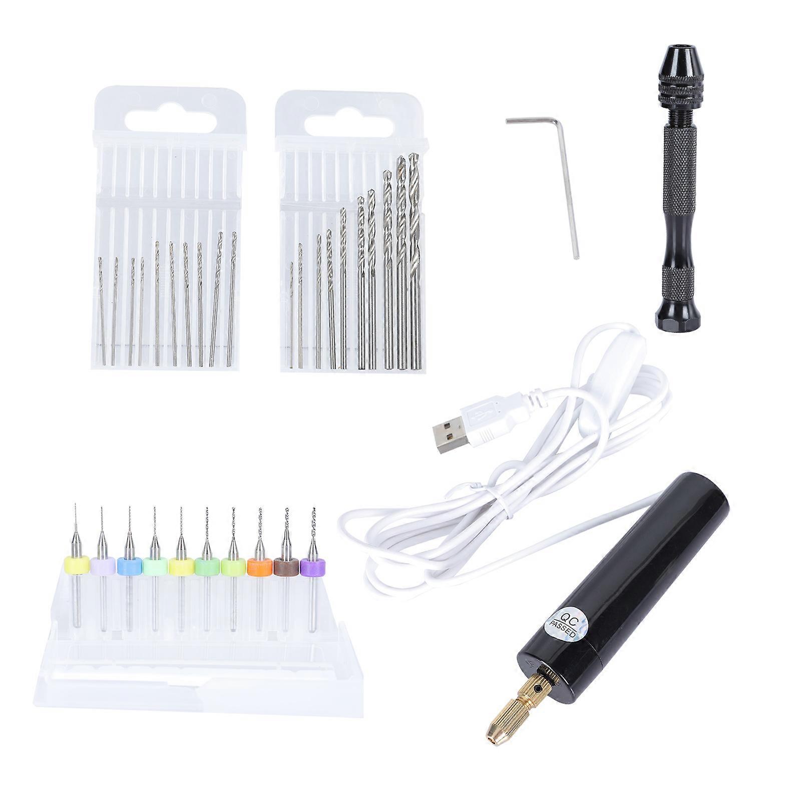 1Set DIY Engraving Drill Set with Mini Electric Drill and Assorted