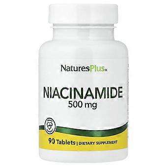 NaturesPlus, Niacinamide, 500 mg, 90 Tablets, 2-Pack