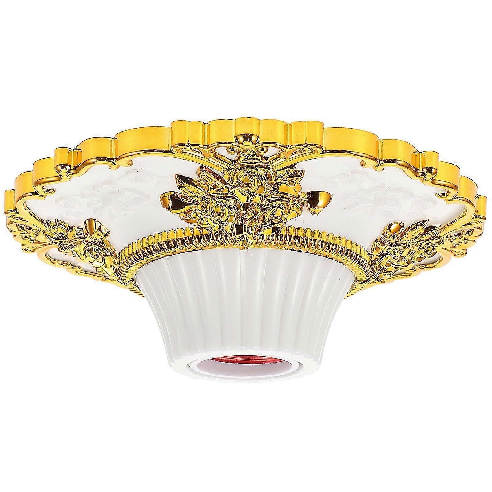 Gold Light Socket Screw-in Replacement Lamp Socket for Home