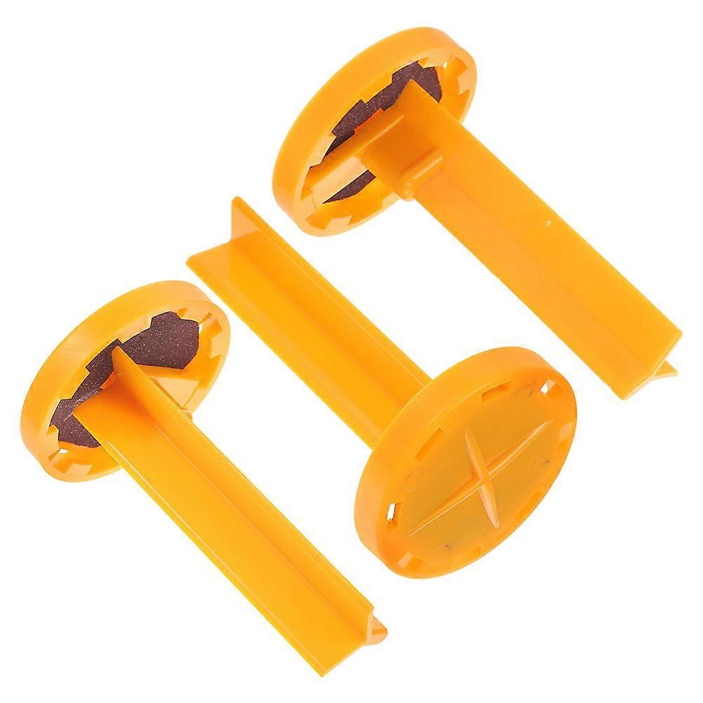 3Pcs L-förmigen Queue Tip Shaper Sander Tragbare Queue Sander Werkzeug Pool-Stick Spitze Sander