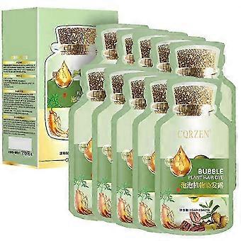 10pcs Natural Plant Hair Dye Bubble New Botanical Based For Grey Hair Color Bubble Dye bbc1