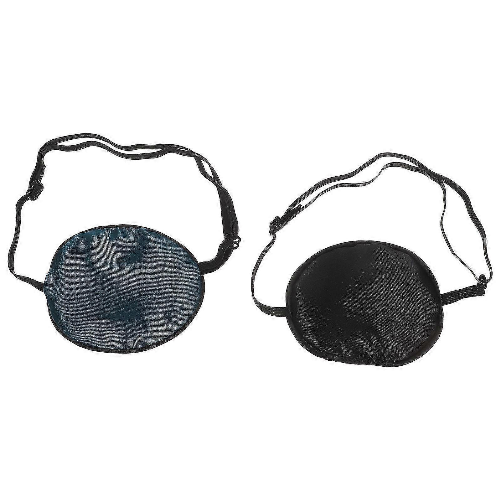 Adjustable Pirate Eye Patch Single Eye Patch for Kids and Adults 2Pcs