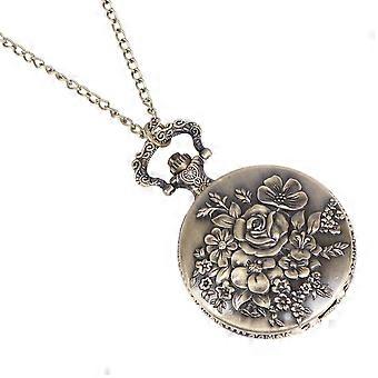 Floral Necklace Watch Pendant Necklace for Decoration Use Vintage Style