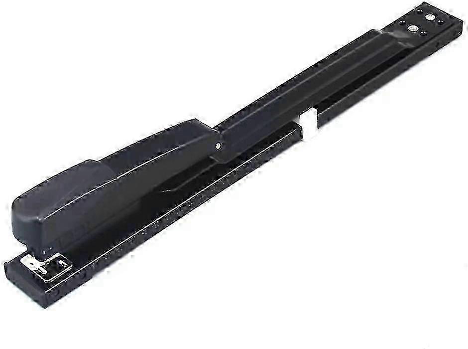 Desktop Stapler with Long Arm Black Model for Office Use