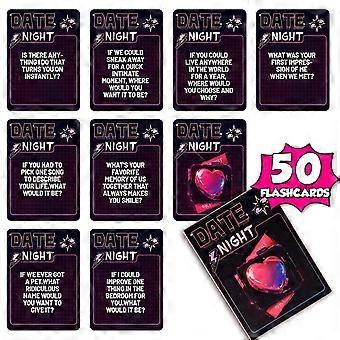 Date Night Card Game  Couples Conversation & Intimacy Prompt Deck (50 Cards)