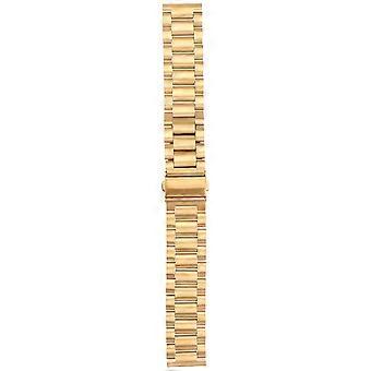 Bracelet de montre en acier inoxydable Bracelet de remplacement élégant pour montre compatible avec Garmin Venu Golden