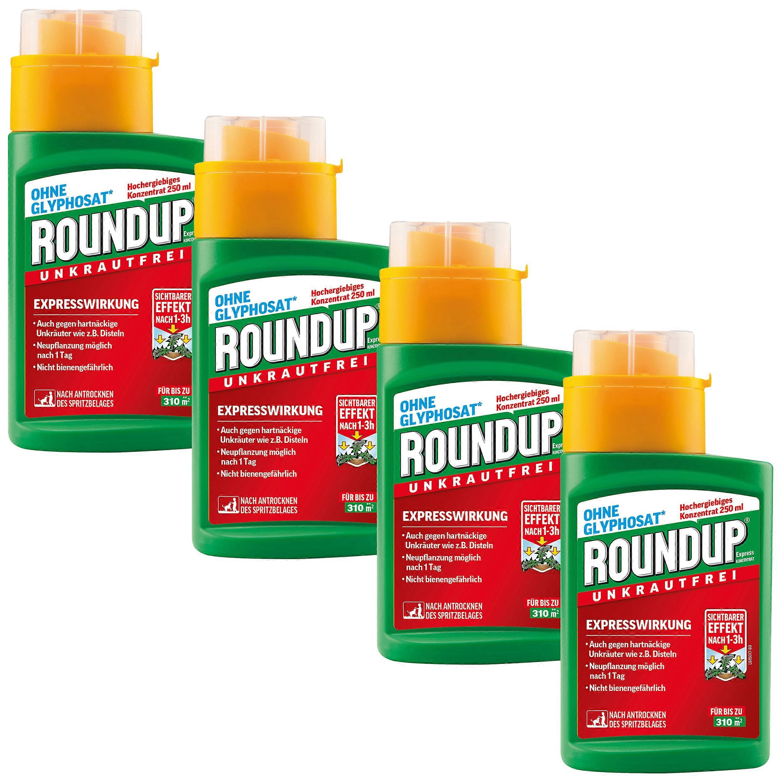 4 x ROUNDUP® Express konsantresi, 250 ml