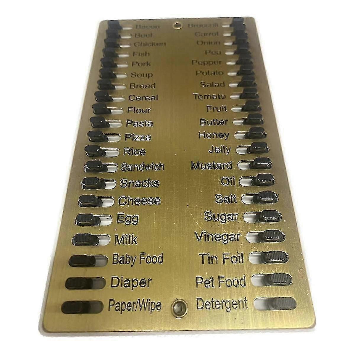 2024 Metall Einkaufsliste Wiederverwendbare Einkaufsliste Memory Memory Board