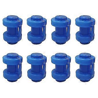 8 tappi per pali di recinzione per trampolino, tappi per gambe in plastica per trampolino da 25 mm