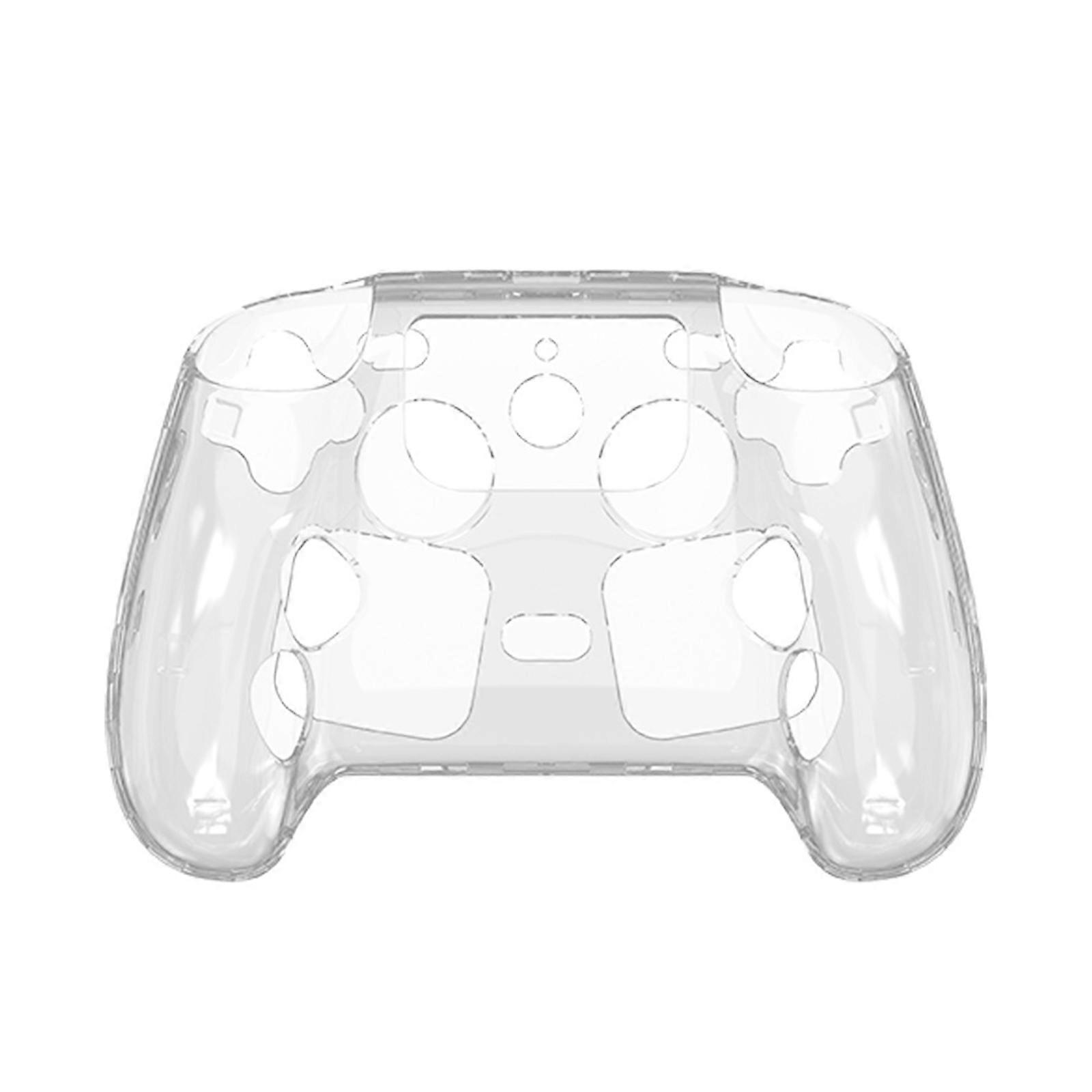 Clear PC Game Controller Cover Shell with Open Layout for Steam Controller 2 Regular Play, Shelf Storage, and Desk Placement Multicolor