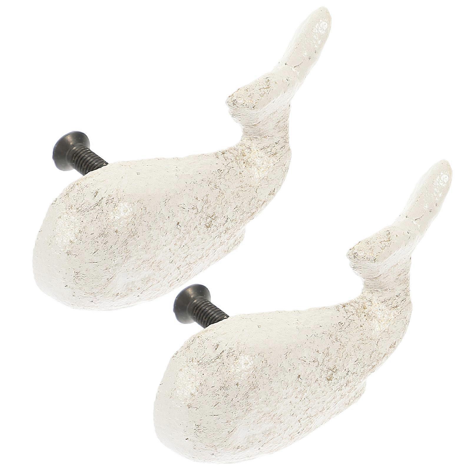 2pcs Cast Iron Wardrobe Handle Ocean Theme Door Knob Drawer Pull Knobs
