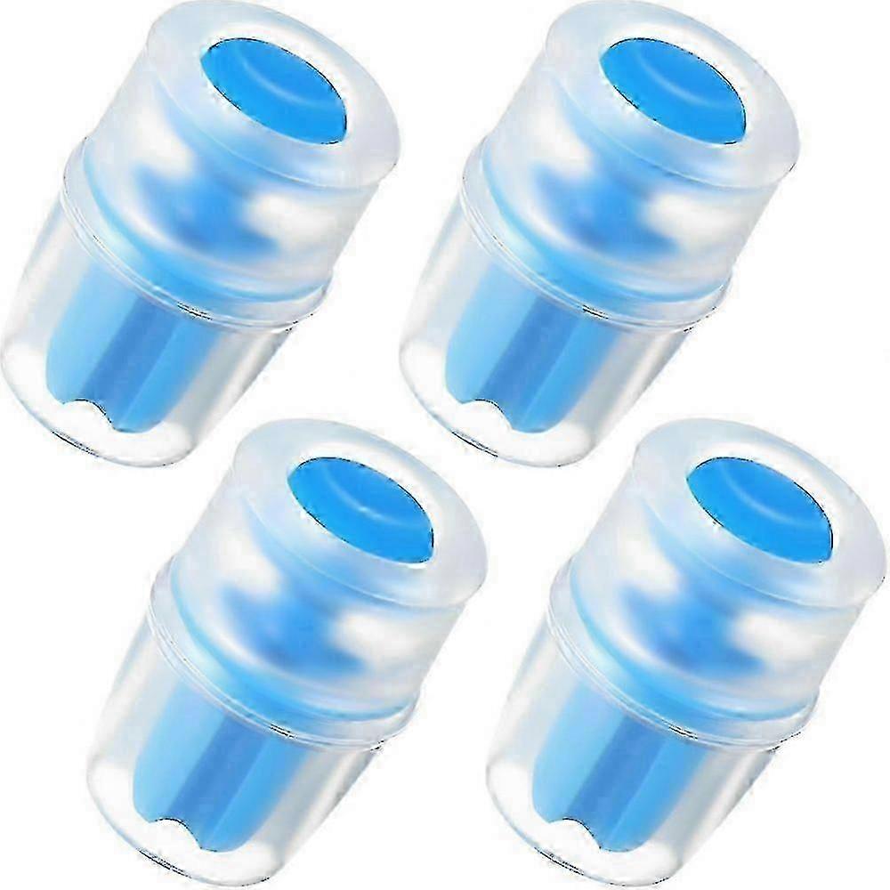 4-Pack Silicone Bite Valve Replacement Sheath with Inner Post, Compatible with Hydration Bladders, Easy Install, Blue