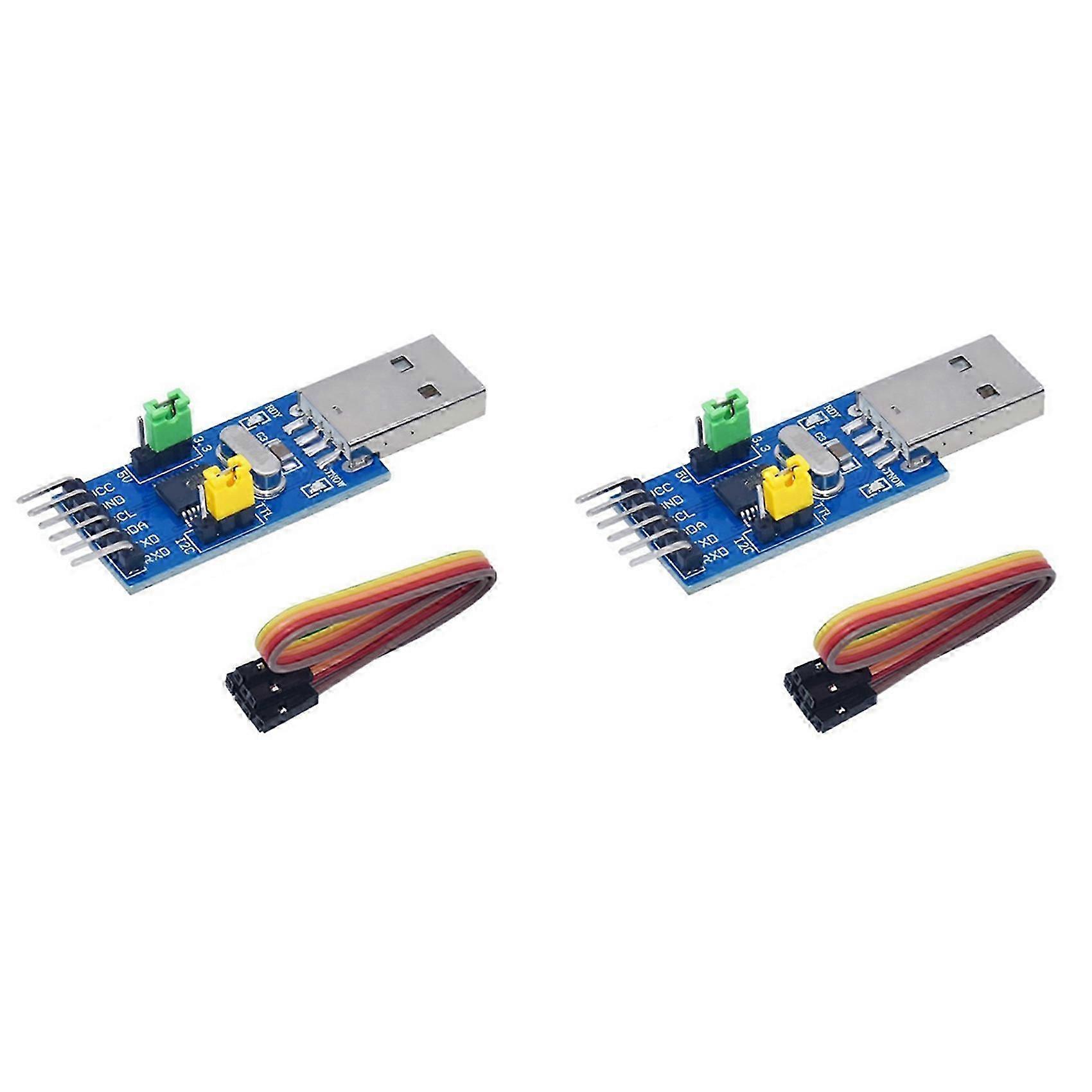2X USB to IIC Adapter Module, USB to IIC I2C UART Converter Adapter Module Electronic Components