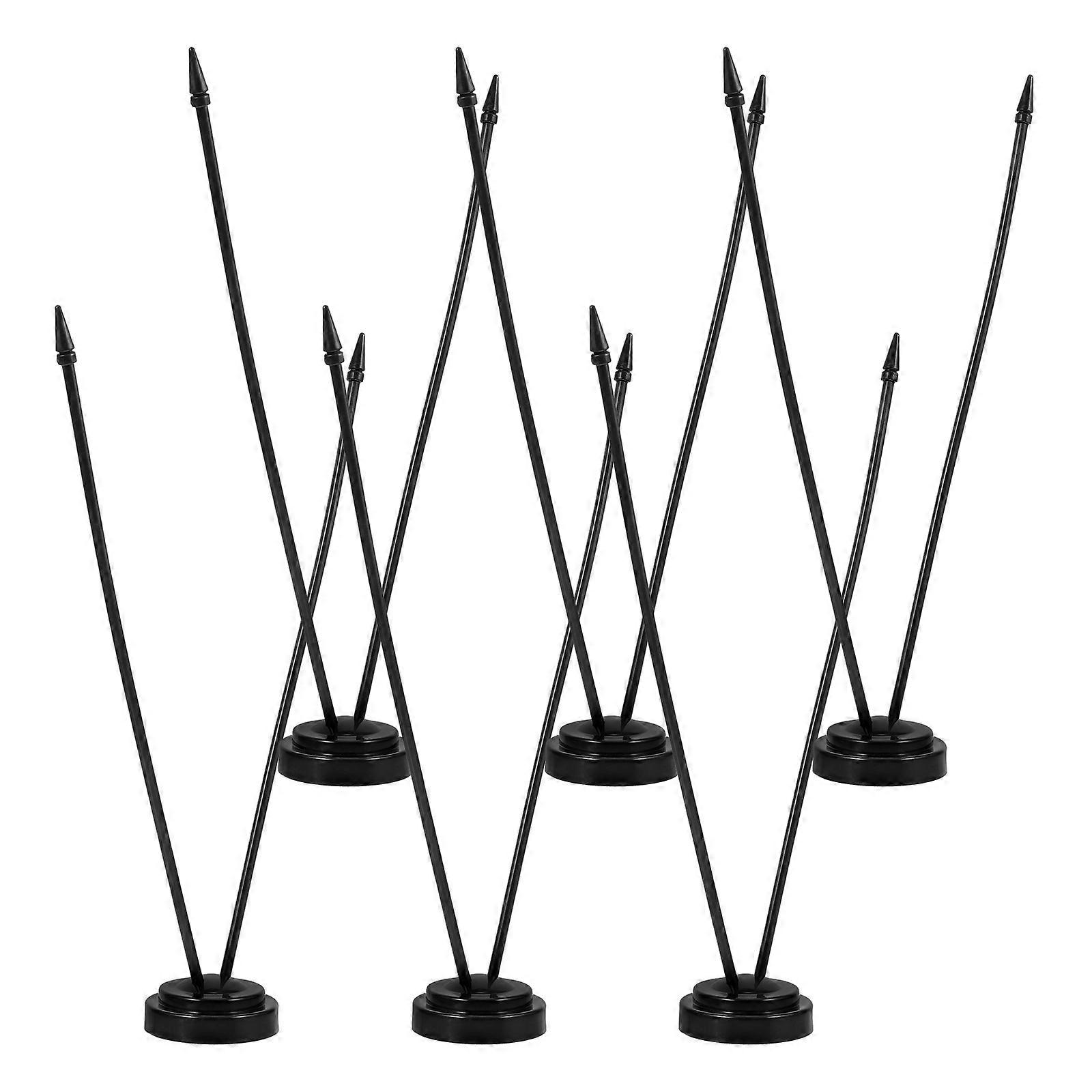 Mini Flag Holder Plastic Flag Stand for Small Flags 1Set