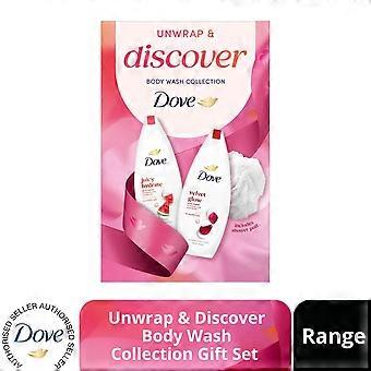 DOVE Unwrap & Discover Body Wash Gift Set 2 piece, Choose your pack 1,2,3 or 4