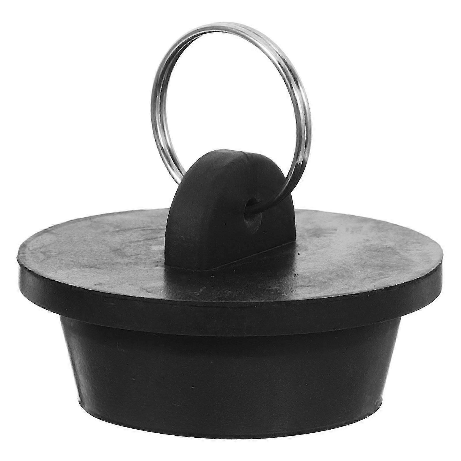 Rubber Bathtub Sink Drain Plug with Pull Ring, Bathroom Bath Stopper