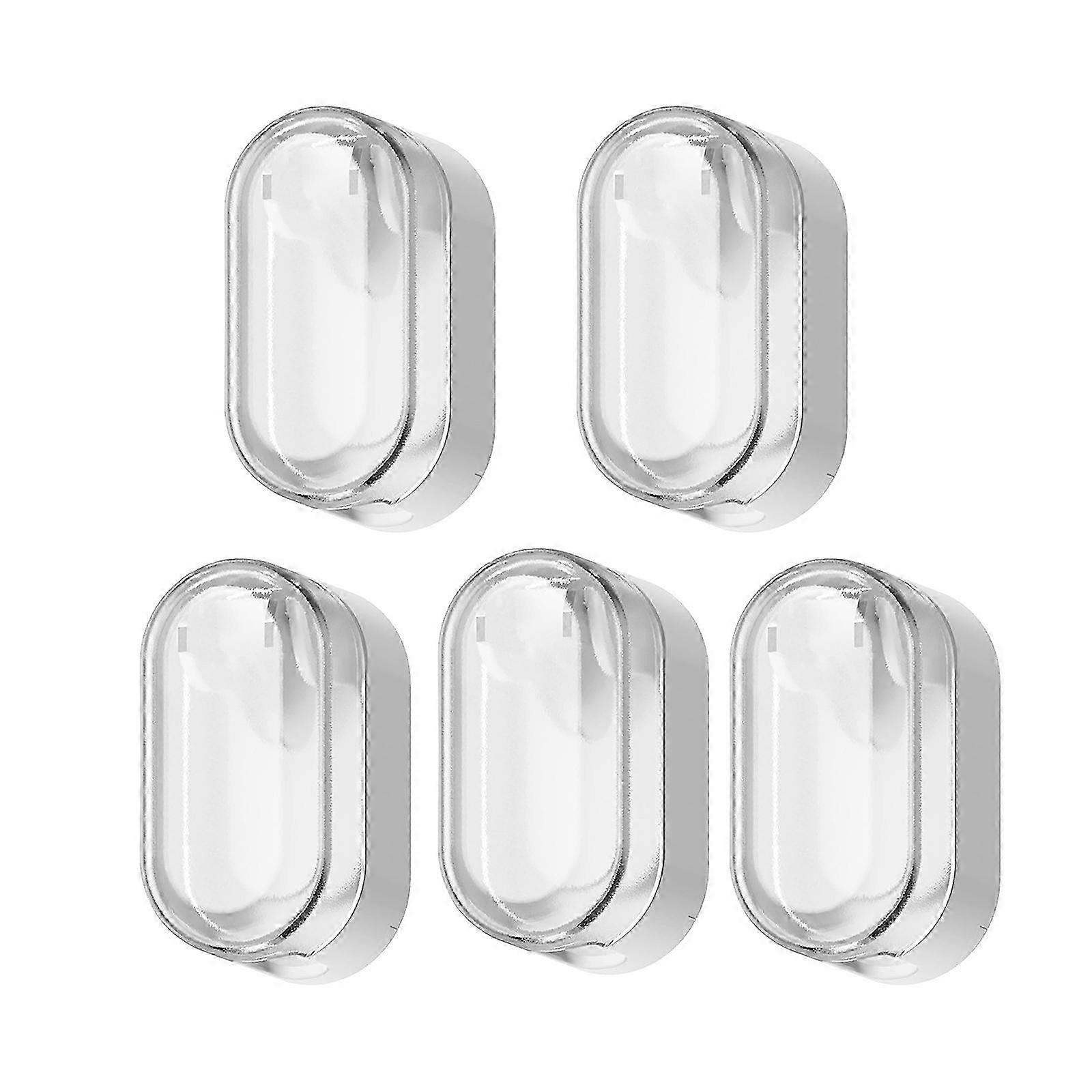 5 Pack Adhesive Dustproof Brush Holder
