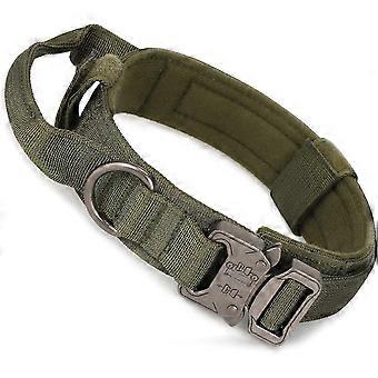 Hundehalsband im Militärstil mit Kontrollgriff