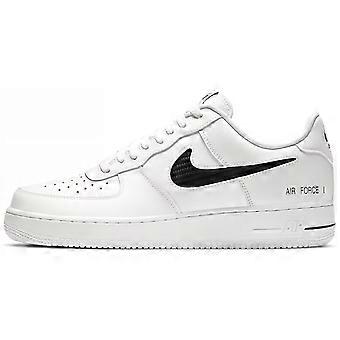 Nike Air Force 1 Low Cut Out Swoosh Bianco Nero CZ7377-100