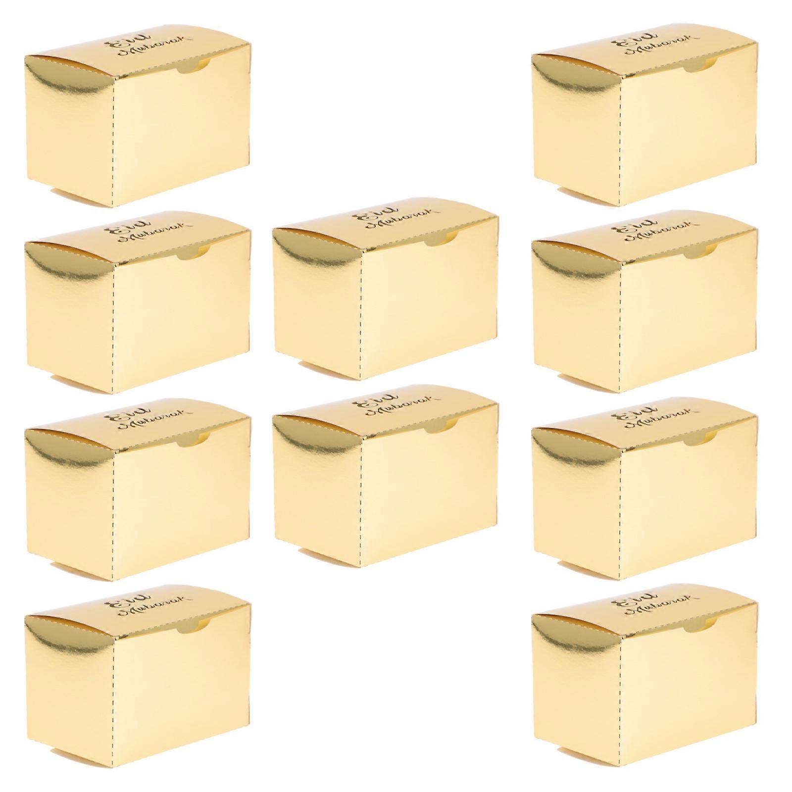 Eid Mubarak Paper Candy Boxes for Storage 50Pcs