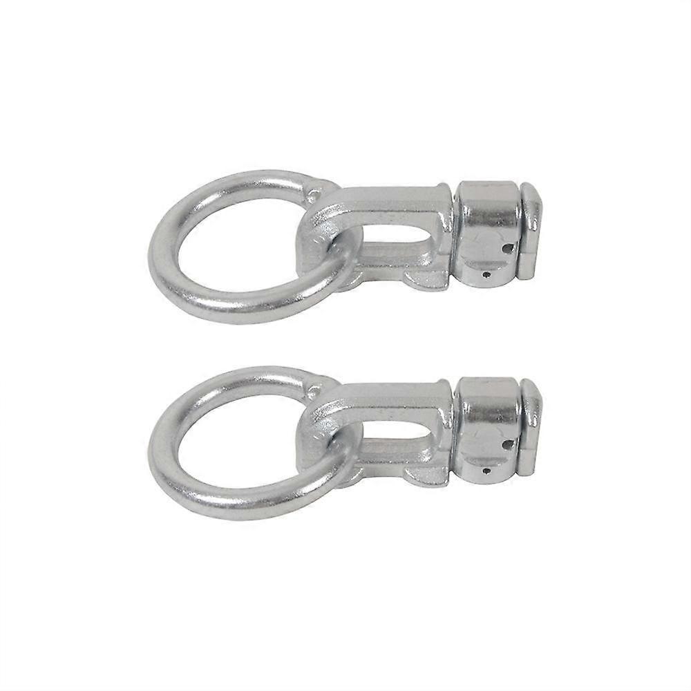 2PCS L-Track Double Stud Tie Down Fitting With O Ring Fixed Anchor Point Tie Down Strap Accessories