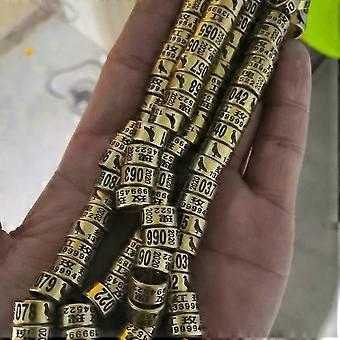 50Pcs 7 mm-8 mm-11mm Bird parrot Dove Pigeon Copper Aluminum Leg Rings Custom Aluminum Lettering Rings pigeon necklace