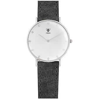 Faber time Quartz Analog Woman Watch with F411SL Cowskin Bracelet