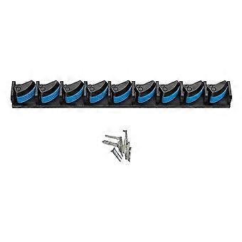 2X Wall Mounted Fishing Rod Rack Wall-Mounted Fishing Rod Rack Multi-Card Slot Non-Slip Fishing Rod Display Stand-SNNGV