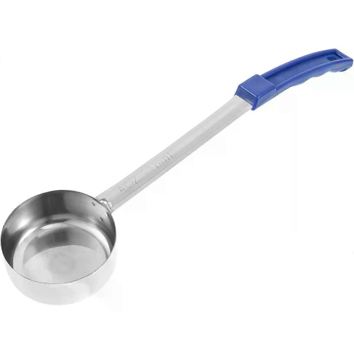 Steel Serving Long Spoon 1 Cup 8 Oz Portion Control