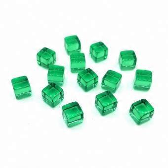 DIY Engraving & Educational Dice 200 Pcs 6-Sided D6 Clear Blank Acrylic 8mm Party Board Game