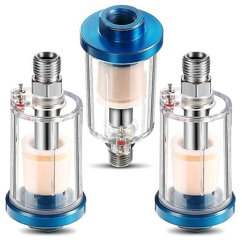 Water Oil Separator Filter- Airbrush Moisture, Air Line Compressor Fitting