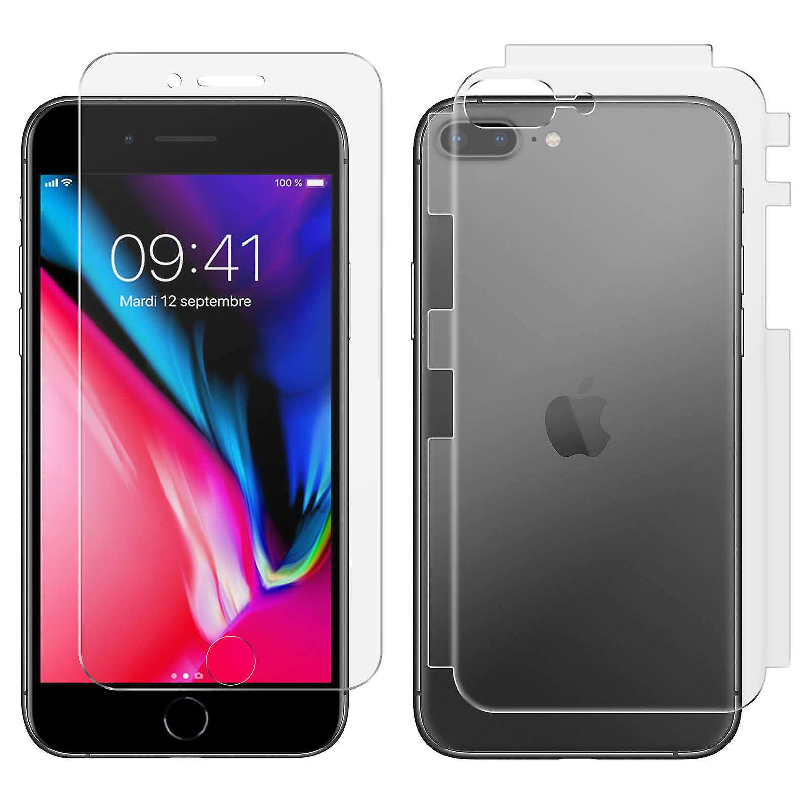 Pellicole antibatteriche frontale e posteriore iPhone 7 Plus /8 Plus Trasparenti