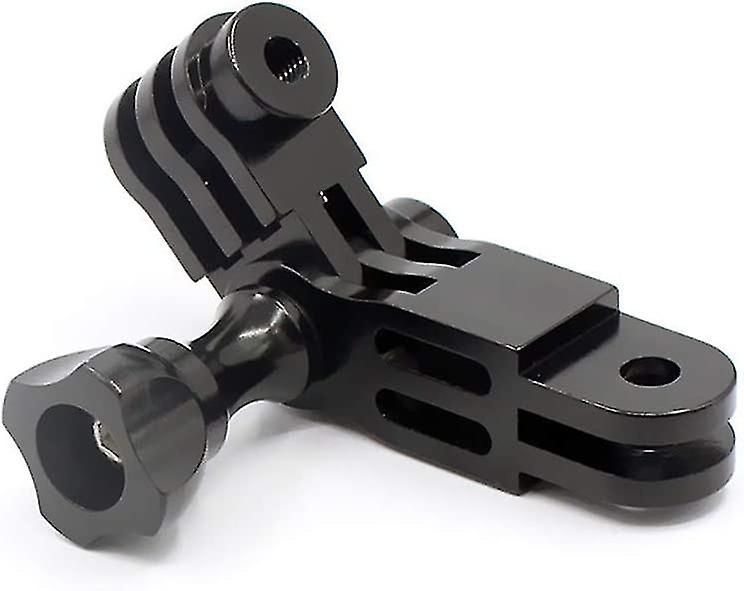 CNC Aluminum Alloy Three-way Swing Arm Adapter - for GoPro Hero 9/8/7/(2018)/6/5/4 Black, Hero 3+, DJI Osmo Action, Akaso/Campark/Yi Camera