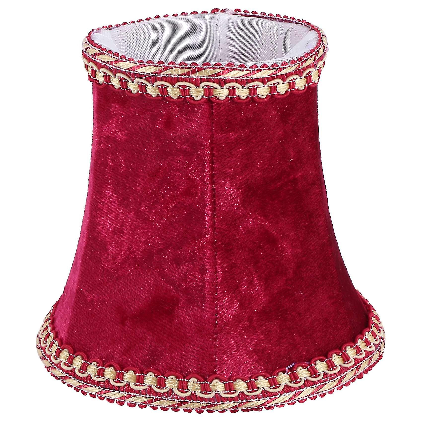 Fabric Clip On Lamp Shade, E14 Handmade Lampshade For Modern European Style Wall Sconce Lamp, Cryst