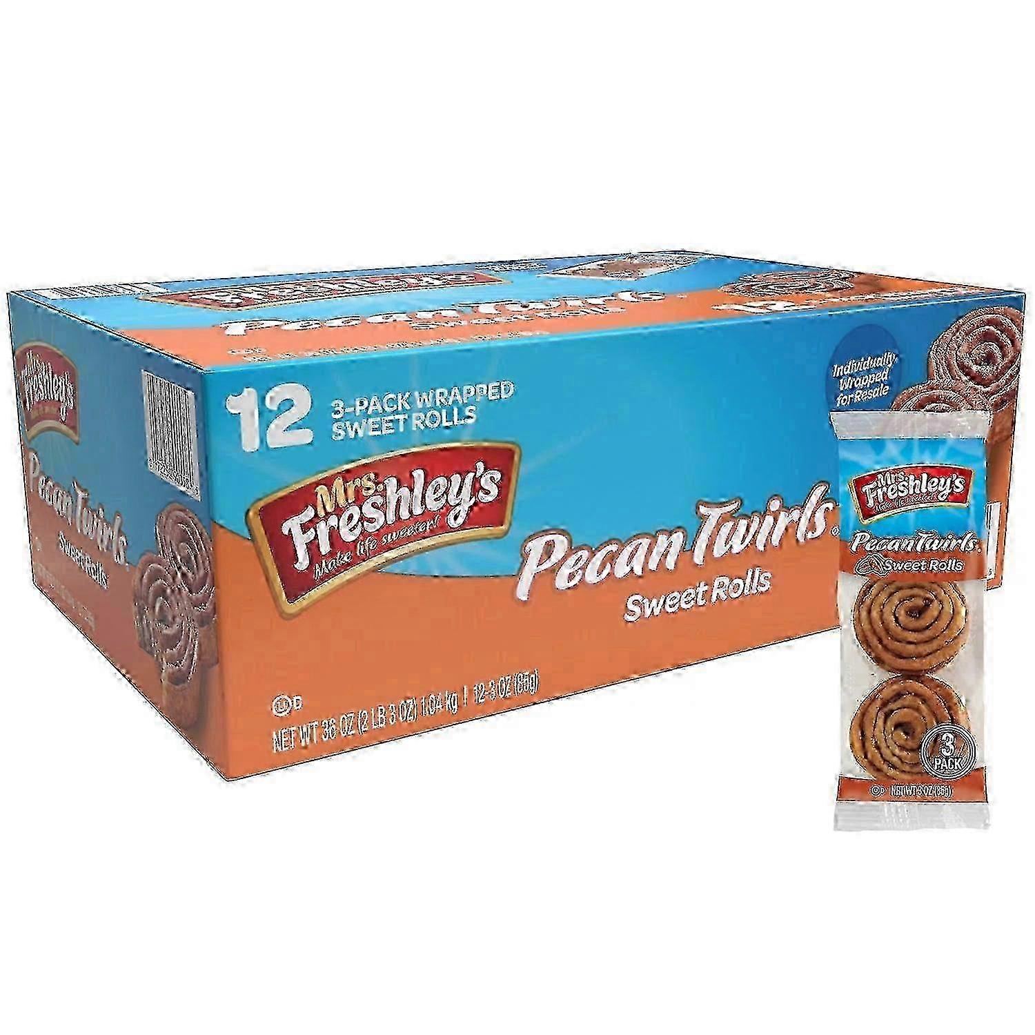 Mrs. Freshley's Pecan Twirls Pack, 12 Ea